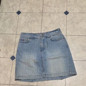 Tommy Hilfinger Blue Denim Mini Skirt Size 4